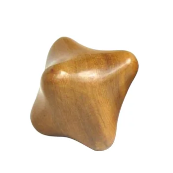 

Fragrant Wood Hand Body Roller Hexagonal Natural Gua Sha Reflexology Acupuncture Therapy Massage Ball