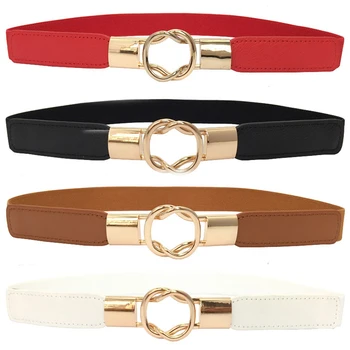 

Fashion Women's Silm Belt Elastic Stretch Cinch Waistband Lady Cummerband Plus Size Girls Waistband Waist Seal Wide Belt Women