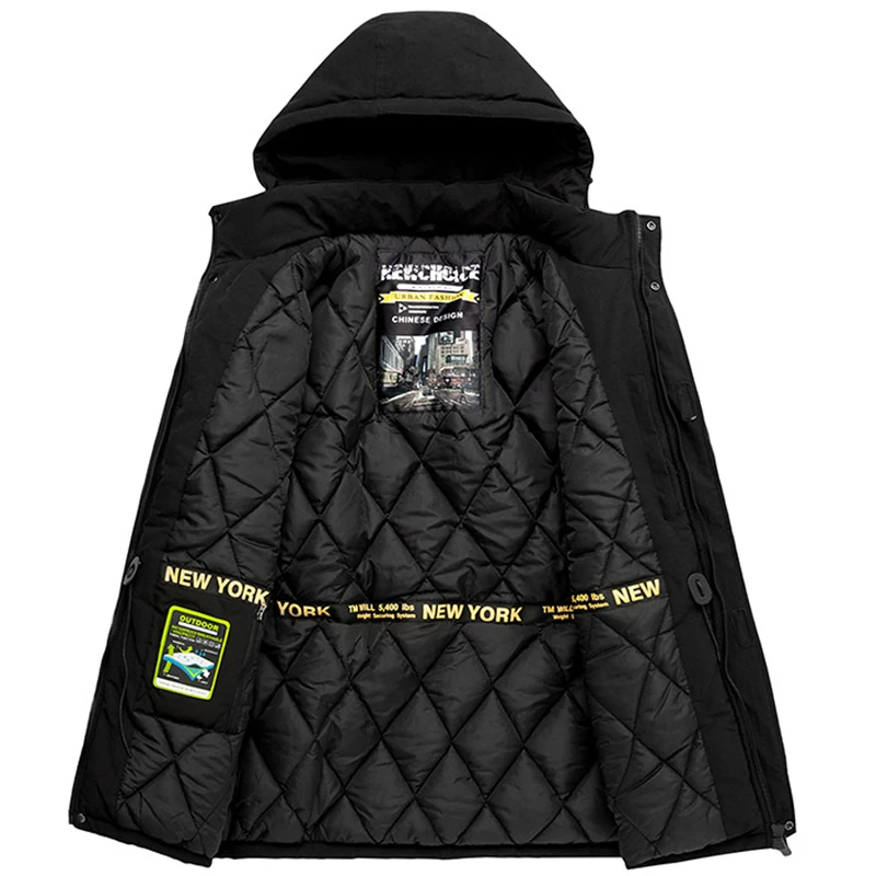 Najtaniej Kurtka zimowa mężczyźni zagęścić ciepłe bawełny wyściełane płaszcze męskie wiatrówka odpinany kurtka z kapturem Plus rozmiar 6XL 7XL 8XL mężczyzn ubrania