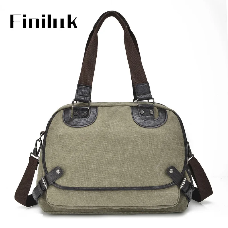 

Fililuk Fashion Multipurpose Men Bags Large Capacity Travel Bag Simple Canvas Handbag Simple Shoulder Bag bolsos BIX142 PM49