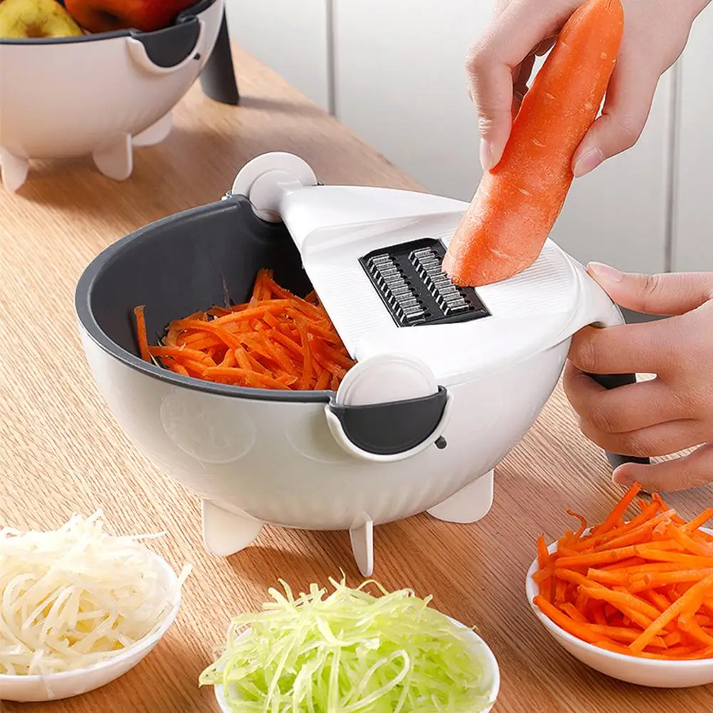 

Multifunctional vegetable slicer Patato Carrot Shred Cutter Grater Kitchen Tool Non-Slip Base household potato chip slicer