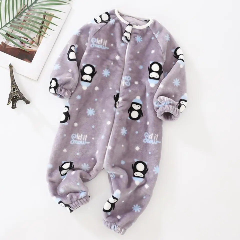 adonna nightgowns	 Baby Pajamas For Boys Girls Thick Warm Pajama Autumn Children Flannel Onesies Jumpsuits Winter Kids Cartoon Blanket Sleepwear baby girl nightgowns Sleepwear & Robes