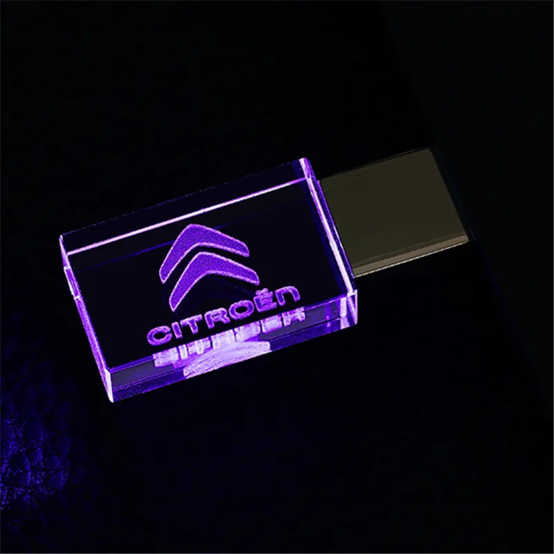 JASTER citreon crystal+ metal USB flash drive pendrive 4GB 8GB 16GB 32GB 64GB 128GB External Storage memory stick u disk