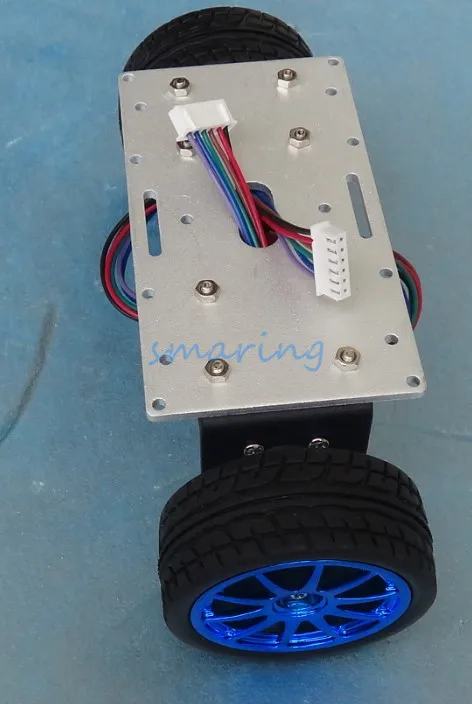 190x65 Robot Smart Car Chassis With Speed Encoder 2 Wheels Drive Car For DIY Kit Educational Teaching Tool
