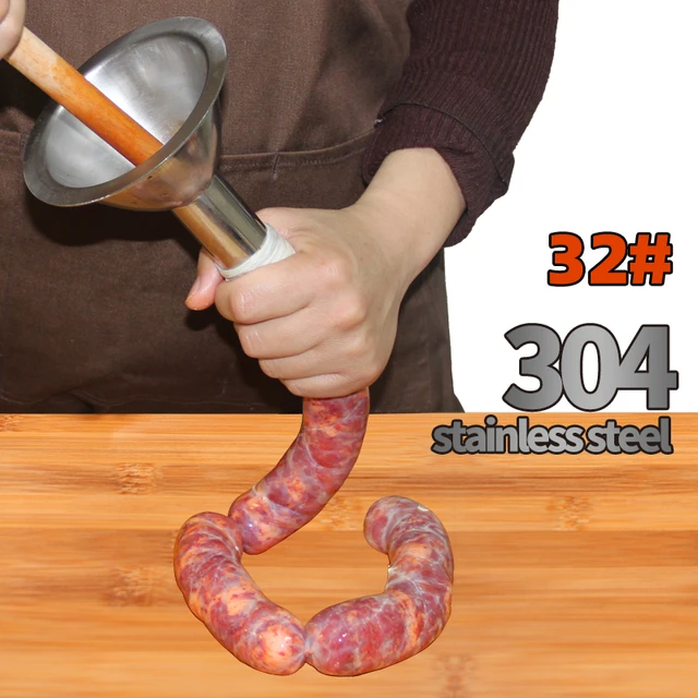 Entonnoir de remplissage de saucisse en acier inoxydable, tube de buse de  remplissage, hachoir à viande fait à la main, 1 pièce - AliExpress