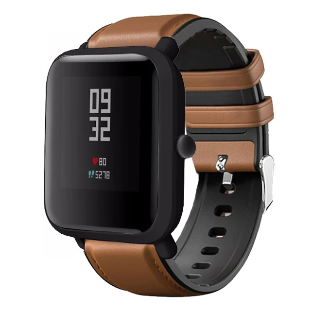 Натуральная кожа для Xiaomi huami Amazfit Bip BIT PACE Lite Youth/Amazfit GTS/Amazfit GTR 42 мм ремешок для часов фитнес-браслет