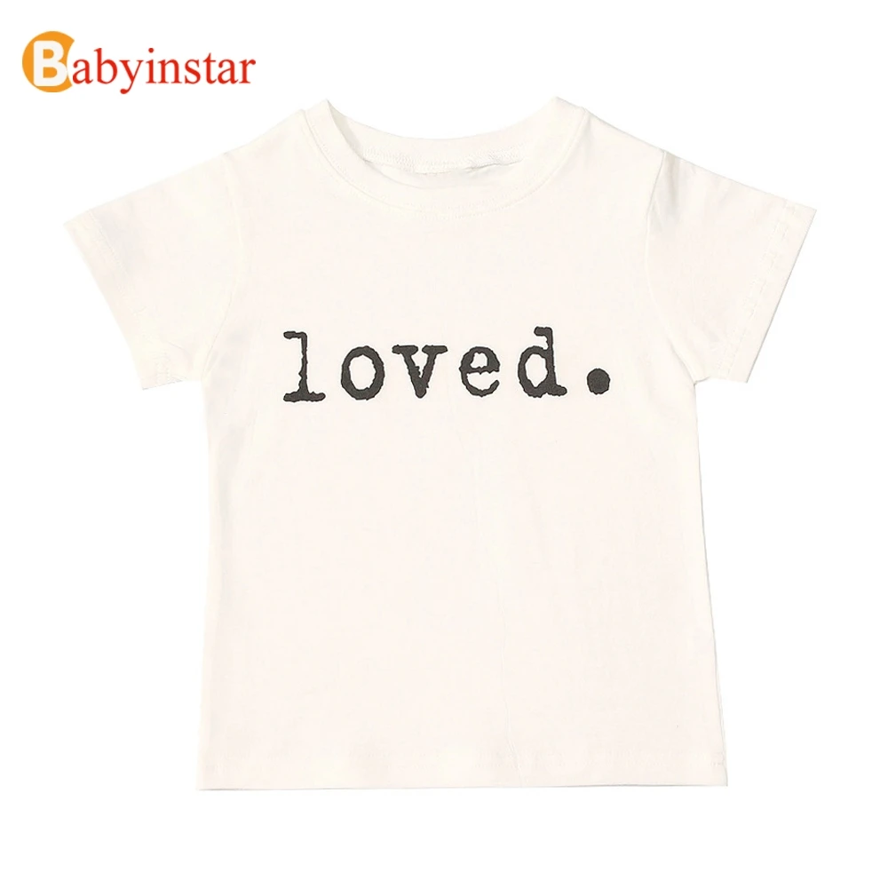 Детские футболки Babyinstar для девочек костюм на день рождения топы детская одежда