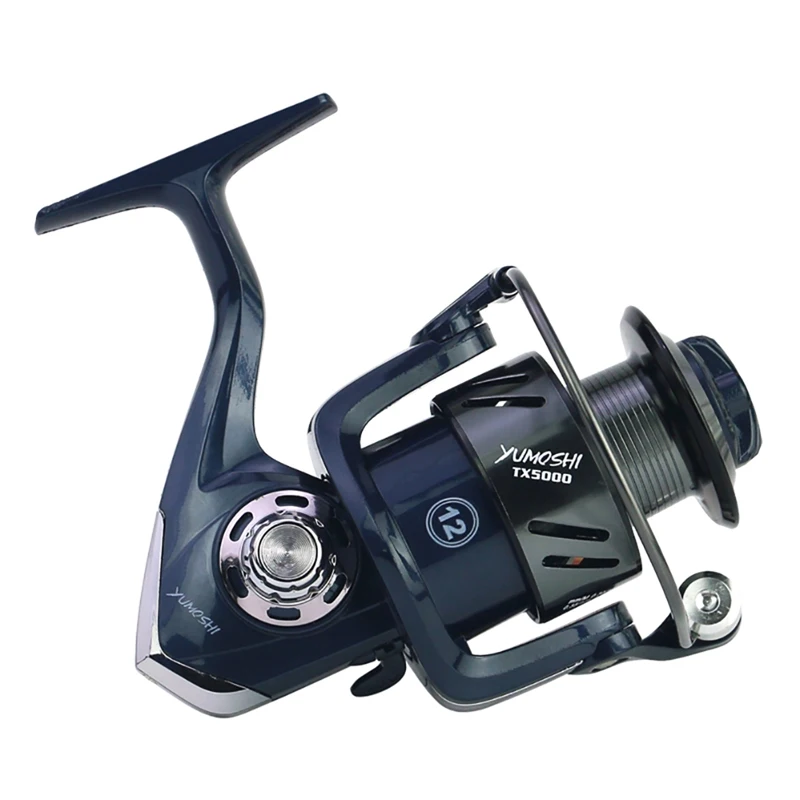 5.2:1 Fishing Reel Pre-Loading Spinning Wheel 3000-7000 Aluminum Alloy Line Winder Durable Lightweight Fishing Supply