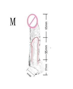 Male Extend Sleeve Penis Extender Condoms Reusable Dildo Enhancer Sex Toys For Men Delay Ejaculation Cock Nozzle 4