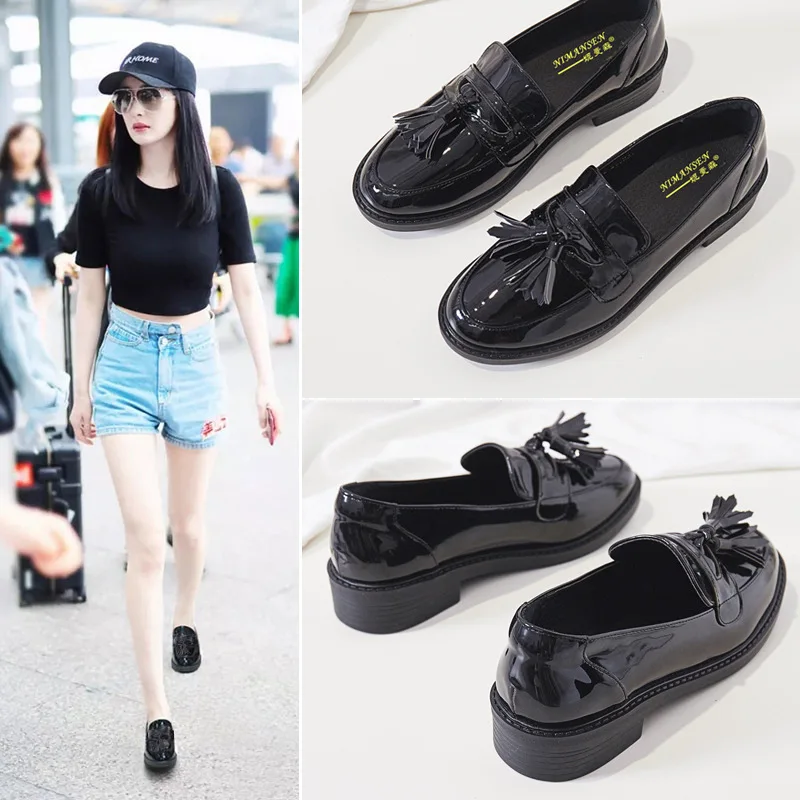 

Autumn And Winter Pointed Shoes Japanese-style Women's JK Small Leather Shoes Women's British-Style Soft Leather Work Shoes Flat
