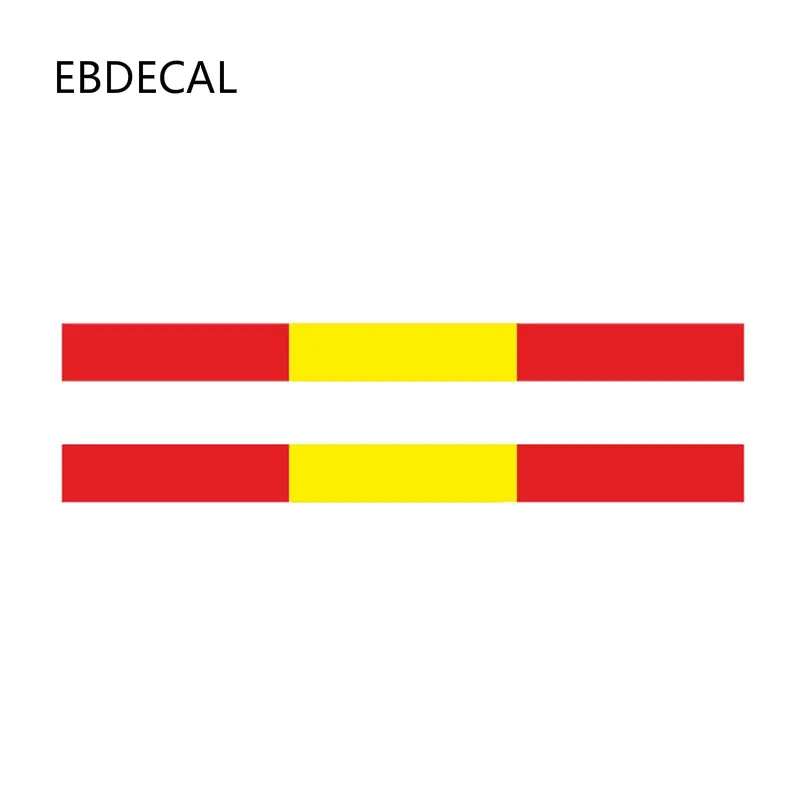 Ebdeckle персональная испанская полоса бампер флаг стикеры s для