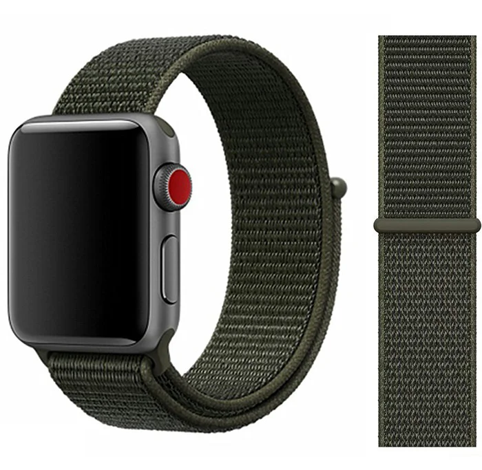 31Military khaki Ремешок для apple watch 5 44 мм 40 мм 42 мм 38 мм iwatch Series 3 2 1 нейлоновый спортивный ремешок для часов Браслет apple watch 5 4 band - Цвет ремешка: 31Military khaki