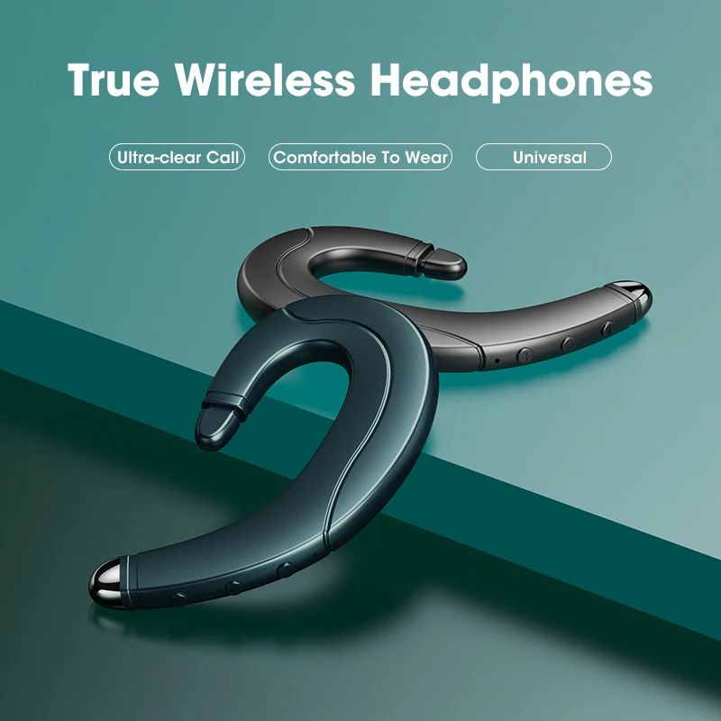 New TWS Headphone Bluetooth 5.0 Wireless Bone Conduction Earphone Handsfree Headsets With Microphone For Xiaom Huawei | Электроника