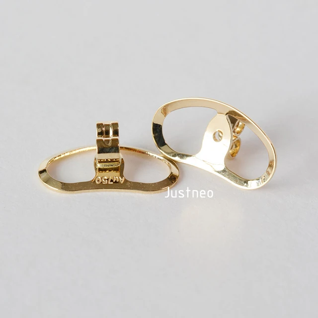 Locking Earring Backs for Studs,18K Gold Earrings Back for Studs  Secure,Hypoalle