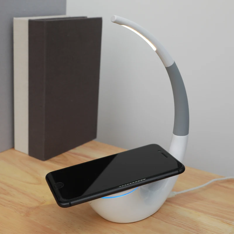  2 In 1 Desk LED Light Wireless Charger Lamp Qi Wireless Charger Eyes Protection Reading Lamps USB C