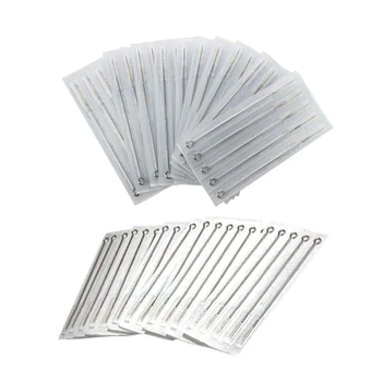 

100Pcs Tattoo Needles: 50Pcs 7RL "Needleboy" Tattoo Needle & 50Pcs Disposable Stainless Steel Sterile Tattoo Needle 5RS