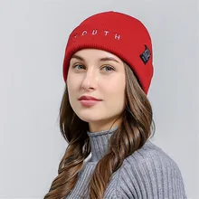 Zerotime#H5 NEW Letter Embroidered Men Women Baggy Wool Knit Ski Beanie Hat кепка шапка warm daily autumn Free Shipping