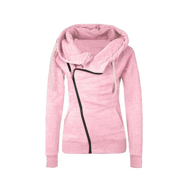 

Hooded Sweatshirt Women Long Sleeve Autumn Spring Coat Zipper Hoodie