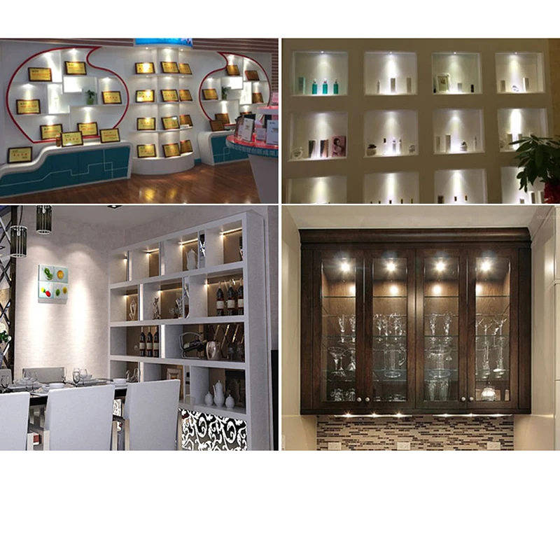 Led downlight led spotlight 1/5pcs Aluminum Round LED Dimmable Ceiling Downlight 3W AC90-260V Recessed COB Spot Light Led Bulb Driver