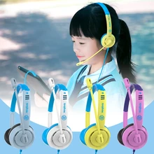 Online Classes Wired Stereo Headphone with Microphone USB 3 5mm Interface Gaming Headset Laptop Computer PC Earphone