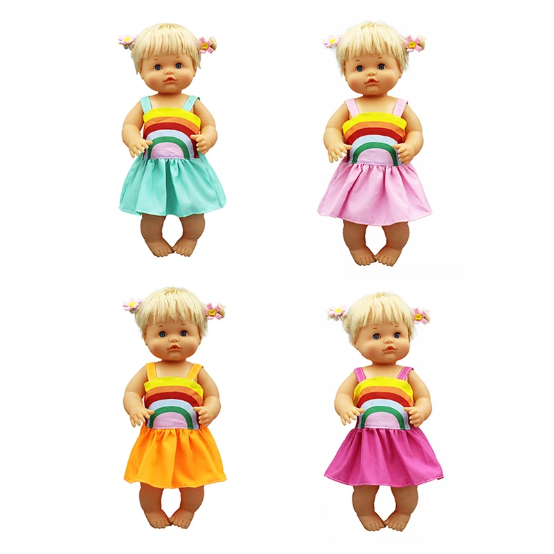 Новинка 2019 радужная юбка Одежда для кукол подходит Nenuco su Hermanita аксессуары |
