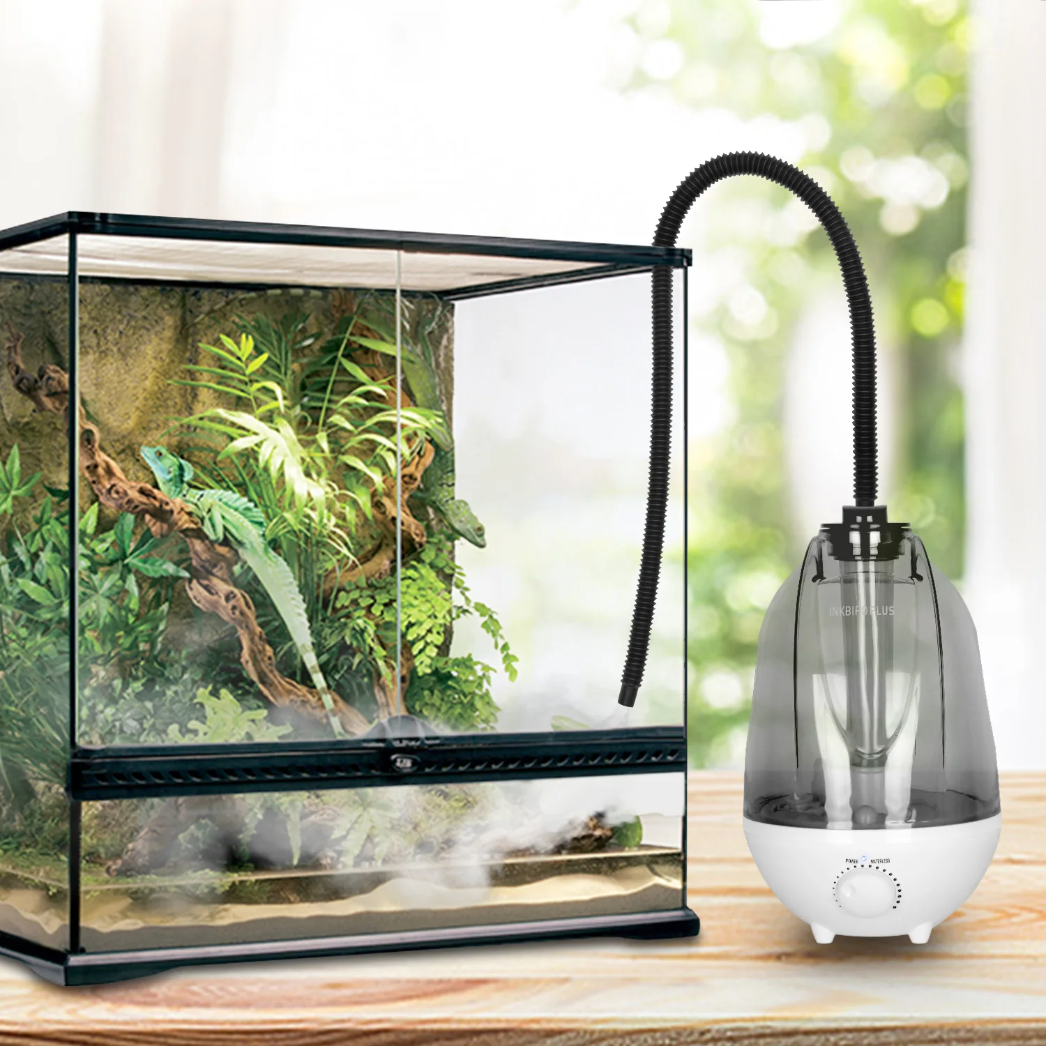 Inkbird-Humidificateur de brume de terrarium pour reptiles, boîte  d'escalade pour animaux de compagnie, atomiseur humidifiant, eau précieuse,  machine