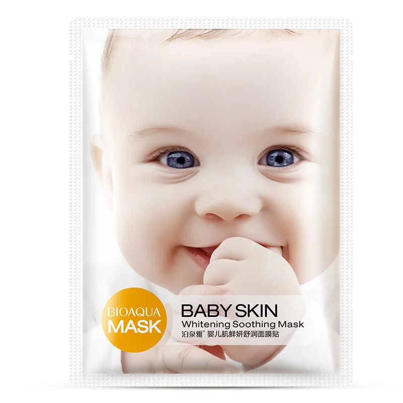 BIOAQUA Baby Skin Face Mask Skin Care Moisturizing Oil Control Wrapped Mask Shrink Pores Moisturizing Facial 3