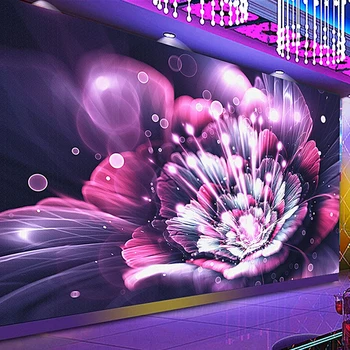 

Custom 3D Wallpaper Modern Abstract Art Flowers Photo Murals Fashion KTV Bar Background Wall Covering Papel De Parede Wallpapers