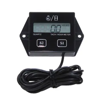 

Gasoline Engine Tachometer Timer Replaceable Battery Inductive Digital Display 2 4-Stroke Accumulating Timer
