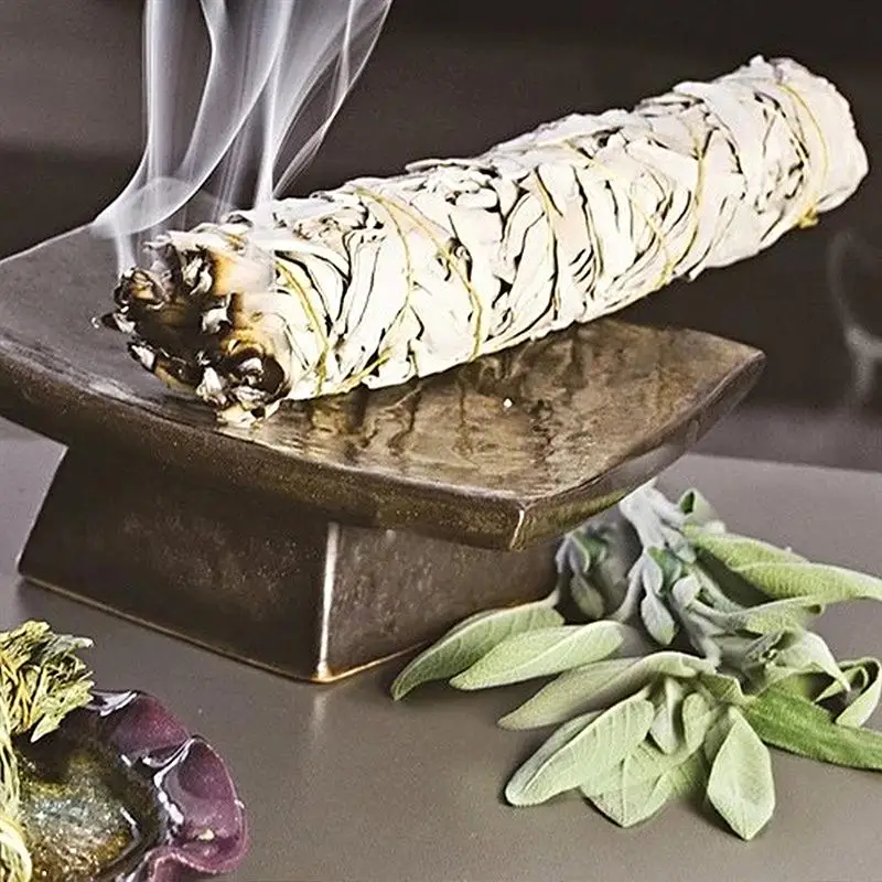 White Sage California Smudge Sticks Purificazione Interna Fumo Per La Pulizia Domestica Guarigione Meditazione Sbavature Rituali Dropship