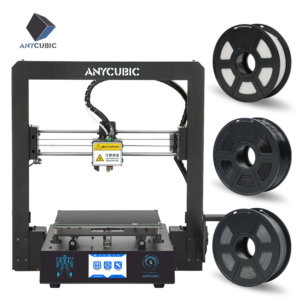 ANYCUBIC Mega-S 3d принтер обновленный экструдер TFT сенсорный экран огромный объем сборки PLA нити дешевые настольные impresora 3d принтер