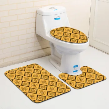 

European Style Floor Mat Bathroom 3 Piece Set Floor Carpet Toilet Non-slip Absorbent Floor Rug Home Decoration Floor Mats