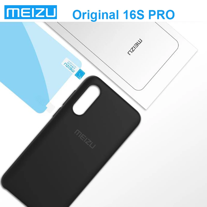 Meizu 16 s Pro чехол ультра удобный PC задняя крышка с ПЭТ Защитная пленка 16 s Pro оболочка - Цвет: Case with PET Film