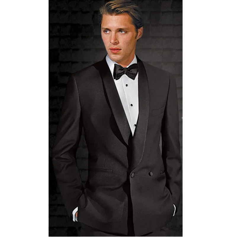 

Modern design fashion groom leisure suit/fitted to the groom's best man wedding custom coat + pants + tie costume homme mariage