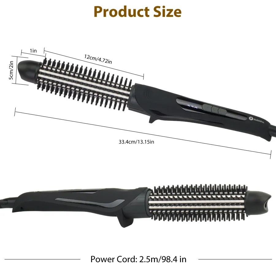 HairDiva щетка для волос Плойка завивки быстрый нагрев до 230 ℃ Щипцы корни увеличения