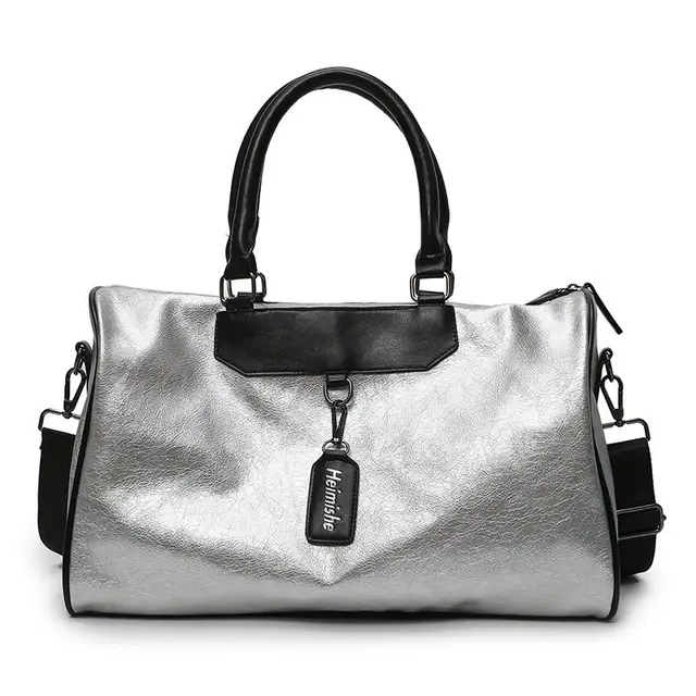 silver tote handbags