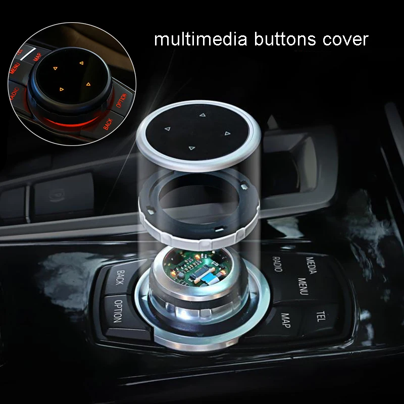

Car Multimedia Buttons Cover for BMW 1 2 5 6 7 Series E92 F12 F31 F34 F36 G30 X1 F48 E83 X3 F25 G01 X5 F15 Interior Accessories
