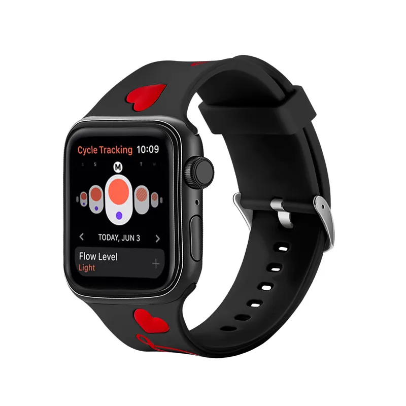 Ремешок силиконовый спортивный для Apple Watch 38 мм 42 мультяшный браслет наручных