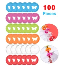 

100PCS Colorful Butterfly Disc Binding Mushroom Hole DIY 360 Degree Binding Disc Plastic Binding Rings Binder Office Supplies