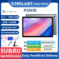 Najnowszy Tablet Teclast P20HD Android 10 tablety PC 4G LTE 10.1 cal 4GB RAM 64GB ROM 1920x1200 SC9863A Octa Core Tabletas GPS