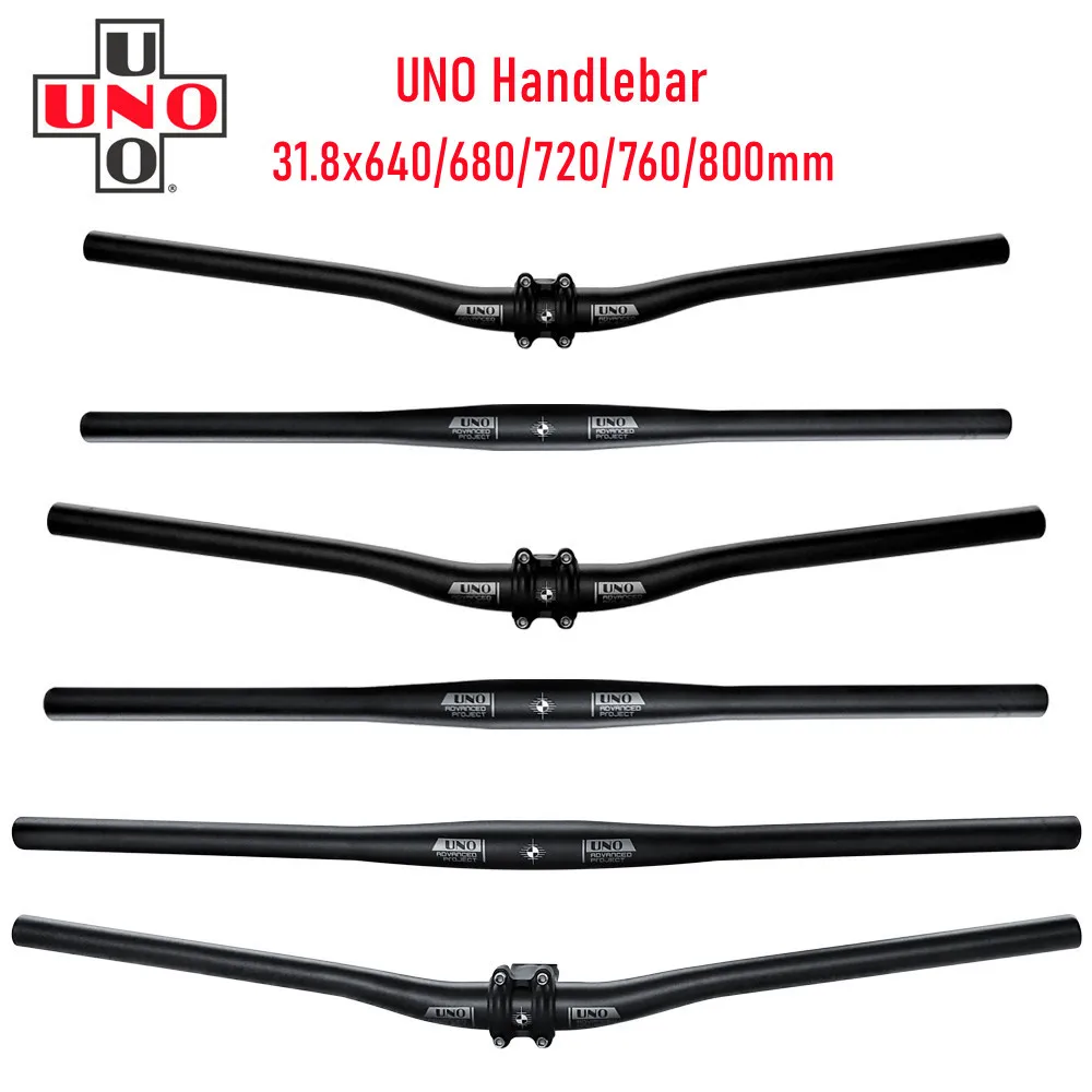 

Велосипедный руль UNO 31.8x64 0/680/720/760/800 мм, алюминиевый велосипедный руль, плоская ручка, изгиб руля, велосипедные запчасти