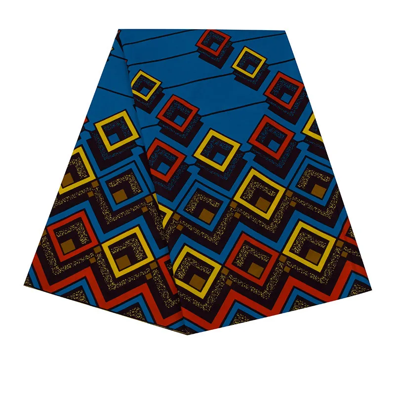 

Африканская ткань из Анкары с принтом из натурального воска, Новое поступление, Высококачественная хлопковая ткань для шитья, тканевый материал для платья, 6 ярдов, Гана