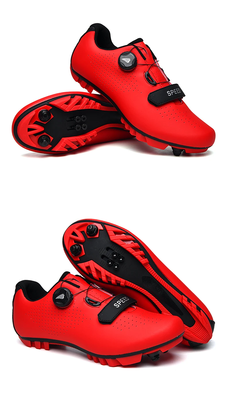 8 Professional SPD Cleat Cycling Shoes MTB Mountain Bike Shoes Non-Slip Cycling Sneakers Men Breathable Racing RoadBicycle Shoes