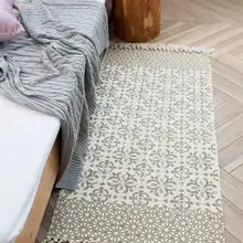 Новинка, ретро, богемный, ручной, тканый, хлопок, лен, ковер, прикроватный, геометрический, напольный коврик, для гостиной, спальни, ковер, домашний декор