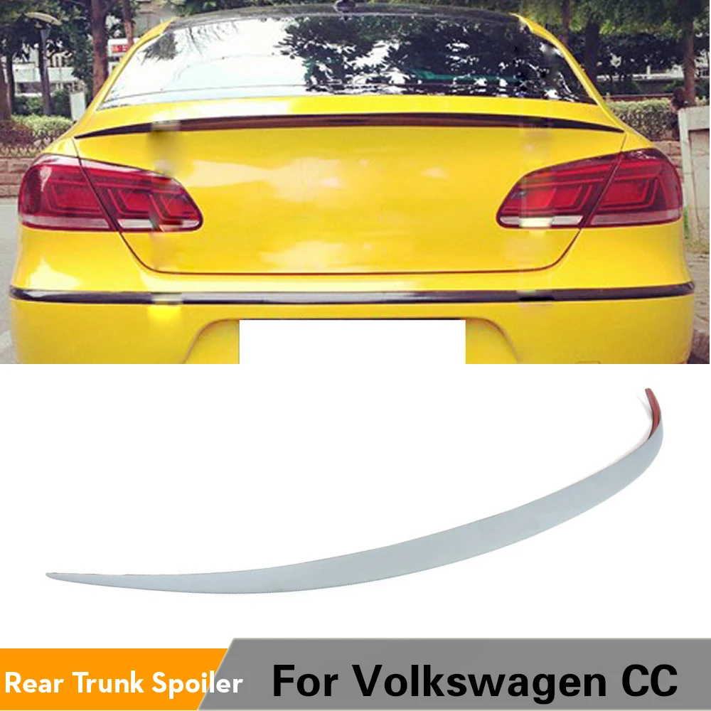Задний спойлер для багажника Volkswagen VW Passat CC Sedan 4 двери 2008 2018 серый из искусственной