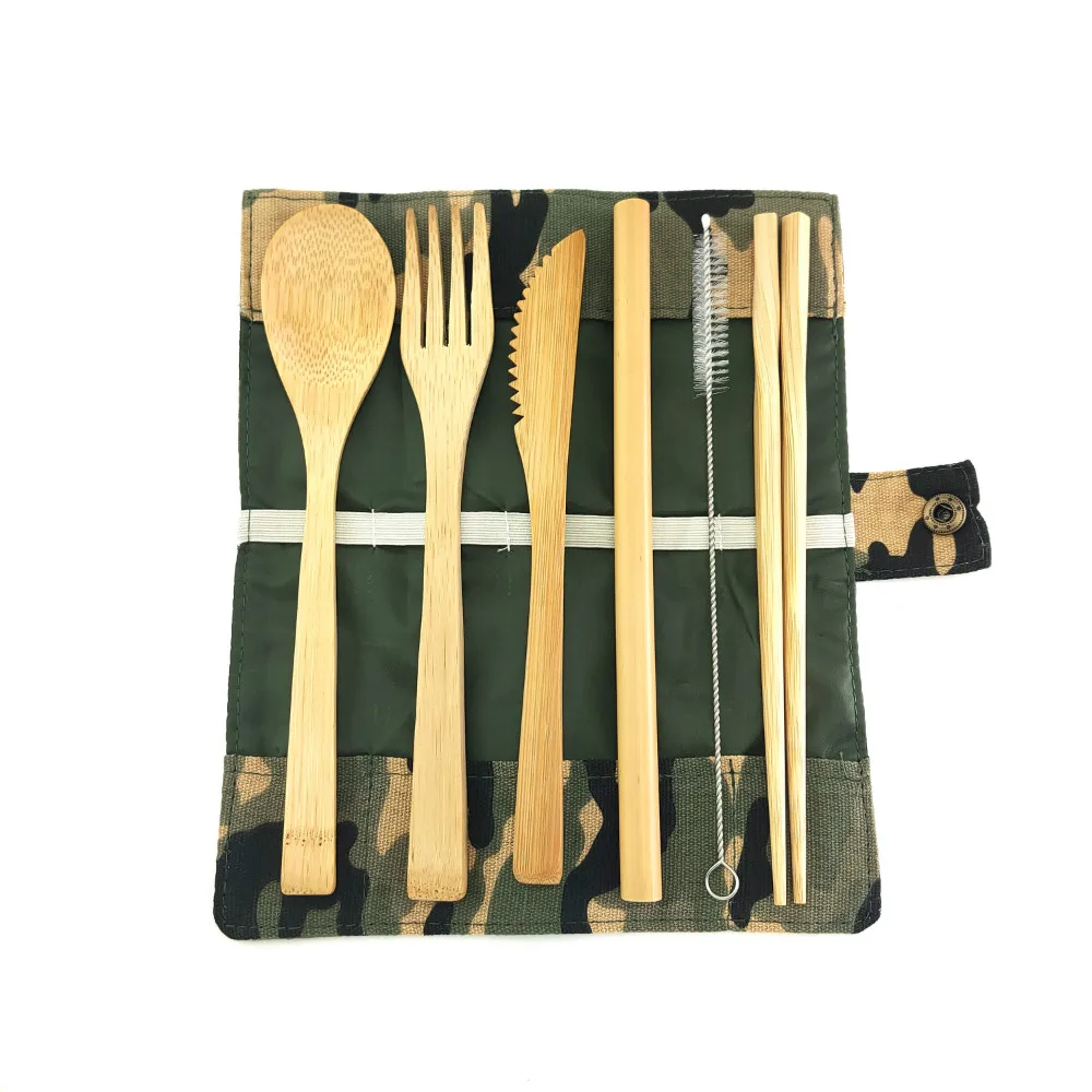 Bamboo cutlery set (16)