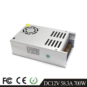 

High Quality Light Driver Transformer 220V 110V AC-DC 12V 58.3A 700W Power Supply Switching Adapter for LED Strip Light Display