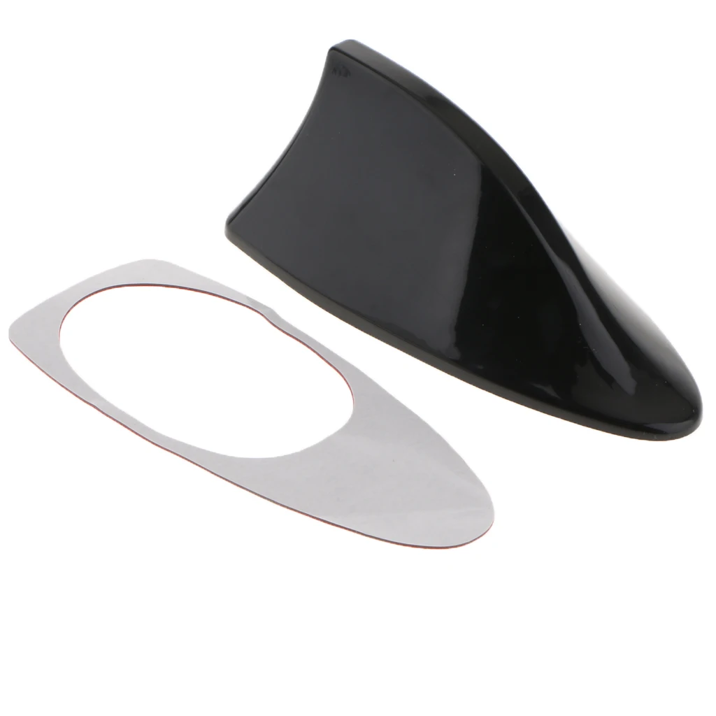 Glossy Car Antenna Shark Fin Aerial Radio Signal Universal for Auto SUV Truck Van