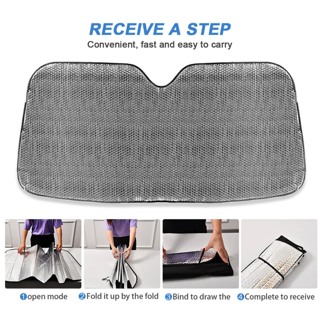 Vicces Aranyos Kutya Vezetésű Autó Fűtött Szélvédő Napsütéssel Összecsukható Uv Ray Sun Visor Protector Sunshade, Hogy A Jármű Hűvös Maradjon - Image 4