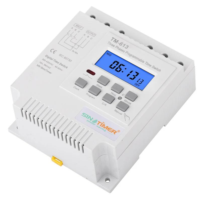 SINOTIMER 3 шт. три фазы 380 В 415 7 дней программируемый таймер реле времени|switches